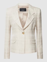 Żakiet ze wzorem w kratę glencheck od Emporio Armani Szary - 7