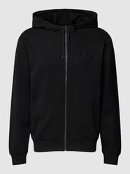 Bluza rozpinana z aplikacją z logo model ‘Daple’ od HUGO Czarny - 37