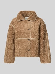 Jack van teddybont met knoopsluiting, model 'Castor' van Neo Noir Beige - 8
