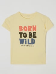 T-shirt met tekst, model 'Dean' van Name It Geel - 21