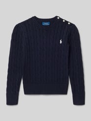 Strickpullover mit Label-Stitching von Polo Ralph Lauren Kids - 33