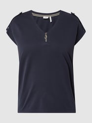 Shirt aus Modalmischung  von s.Oliver BLACK LABEL Blau - 32