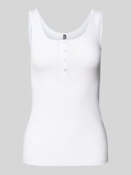 Slim Fit Tank Top aus Baumwoll-Mix Modell 'KITTE' von Pieces - 13