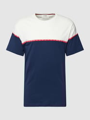 T-Shirt in Two-Tone-Machart Modell 'TALBOT' von Guess Activewear Blau - 9