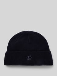 Beanie mit Label-Stitching von bugatti Blau - 10