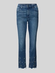 Slim Fit Jeans aus Baumwoll-Mix mit Schmucksteinen Modell 'BETSY' von s.Oliver RED LABEL - 4