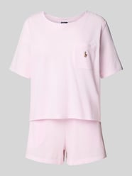 Pyjama mit Logo-Stitching Modell 'OXFORD' von Polo Ralph Lauren Pink - 34