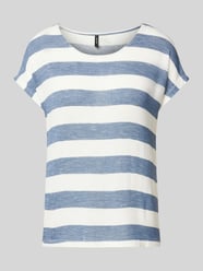 Relaxed Fit T-Shirt aus Viskose-Mix Modell 'WIDE STRIPE' von Vero Moda - 2