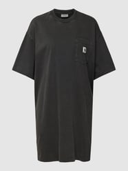 T-Shirt-Kleid mit Brusttasche Modell 'Nelson' von Carhartt Work In Progress Grau / Schwarz - 28