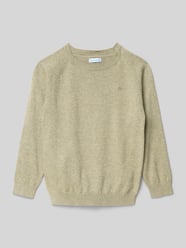 Strickpullover mit gerippten Abschlüssen von Mayoral Beige - 1