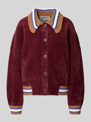 Strickjacke mit Kontrastkragen Modell 'KAMORE' von Essentiel Antwerp Bordeaux - 17