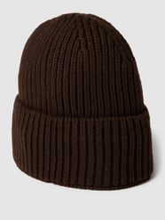 Beanie mit breitem Umschlag Modell 'Mika' von Unio Braun - 22