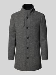 Lange jas met opstaande kraag en steekzakken van Lerros - 25