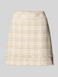 Minirok met structuurmotief, model 'Vafrosa' van BOSS Orange Beige - 11