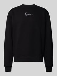 Sweatshirt mit Label-Stitching von KARL KANI Schwarz - 5