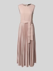 Sukienka midi rozkloszowana z dodatkiem lyocellu i wiskozy model ‘SAMUELE’ od Weekend Max Mara Fuksjowy - 26