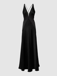 Abendkleid mit V-Ausschnitt von Mascara Schwarz - 31