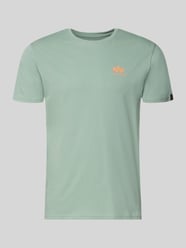 T-shirt z detalami z logo Model 'BASIC' od Alpha Industries - 42