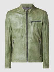 Lederjacke aus Lammnappa Modell 'Monza'  von Milestone Grün - 45