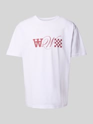 T-shirt z nadrukiem z logo model ‘Ace’ od Wood Wood - 30