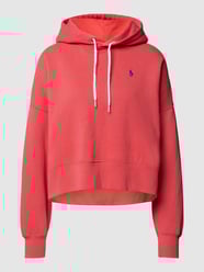 Korte hoodie met gestikt logo van Polo Ralph Lauren Rood - 17