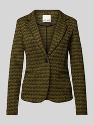 Blazer met reverskraag, model 'KATE' van ICHI Groen - 14