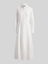 Taliowana sukienka koszulowa z czystego lnu od Polo Ralph Lauren - 5