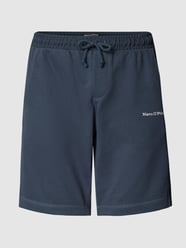 Sweatshorts mit Label-Detail Modell 'terry' von Marc O'Polo Blau - 17