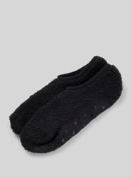 Socken in Teddyfell-Optik von camano Schwarz - 36