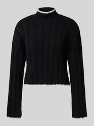 Sweter z dzianiny o kroju regular fit z golfem model ‘CHICK’ od ONLY - 39
