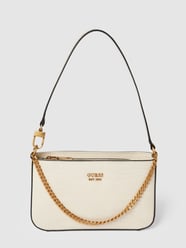 Handtasche mit Label-Applikation Modell 'KATEY' von Guess Weiß - 48