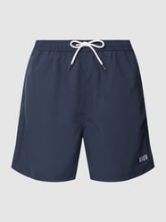 Badehose mit Label-Detail von REVIEW Blau - 42