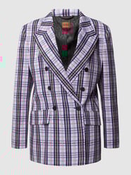 Blazer met viscose, model 'AMALISA' van HUGO Paars - 6