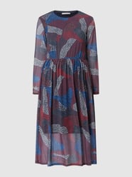 Kleid aus Mesh mit Mustermix  von BETTY & CO GREY Blau - 15