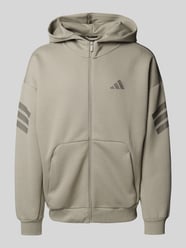 Oversized Sweatjacke mit Label-Print von ADIDAS SPORTSWEAR Beige - 35