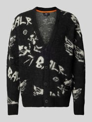 Strickjacke mit V-Ausschnitt Modell 'Game of the Gods' von Balr. Schwarz - 28