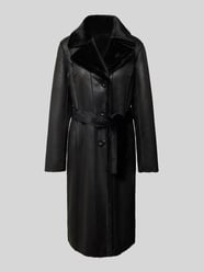 Keerbare lange jas met reverskraag van PETITE M. - 29