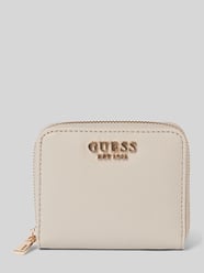 Portemonnaie mit Label-Details Modell 'LAUREL' in black von Guess Beige - 45