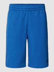 Sweatshorts mit Label-Print, Motiv-Print und regulärem Schnitt von EA7 Emporio Armani Blau - 43