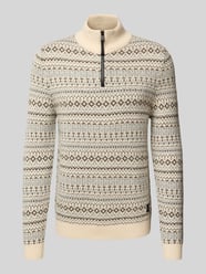 Gebreide pullover met ribboorden van camel active - 21