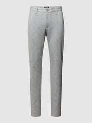 Stoffhose aus Viskose-Mix mit Glencheck-Muster Modell 'MARK' von Only & Sons Grau - 17