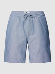 Shorts mit elastischem Bund Modell 'JAMES' von ANERKJENDT Blau - 21