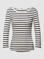 Longsleeve mit Streifenmuster von Tommy Hilfiger Blau - 31