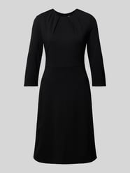 Knielanges Kleid mit 3/4-Arm von s.Oliver BLACK LABEL Schwarz - 27