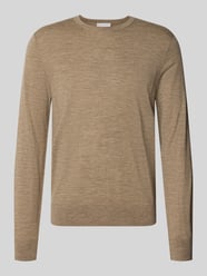 Wollpullover mit Rundhalsausschnitt Modell 'CONNOR' von Tiger of Sweden Beige - 28