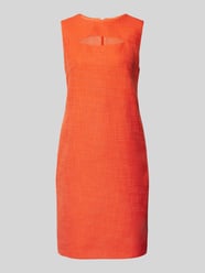 Knielanges Kleid mit Cut Out von Marc Cain Orange - 46