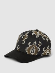 Basecap mit Allover-Print Modell 'Ornament' von Les Deux Grau / Schwarz - 15