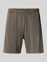 Regular fit sweatshorts met labeldetail van Mazine - 14