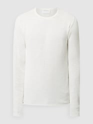 Pullover aus Leinen-Baumwoll-Mix von Lindbergh Weiß - 33