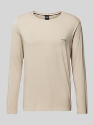 Longsleeve mit Label-Stitching Modell 'Mix&Match' von BOSS Beige - 15